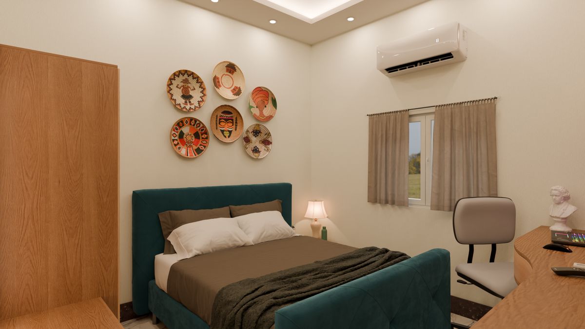 3D render from the Lodge project: Guest Room 1